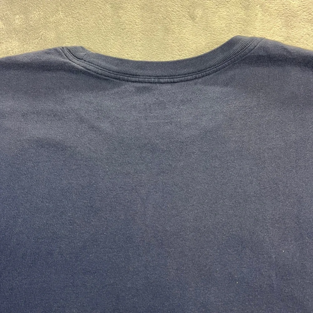 JORDAN Sportswear Club Novelty Tee Mens Small Navy Good Air Jordan Graphic Print
